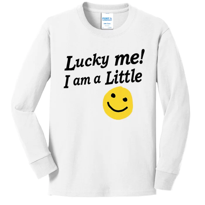 Lucky Me IM A Little Pledge Rush Alumnae Sorority Kids Long Sleeve Shirt