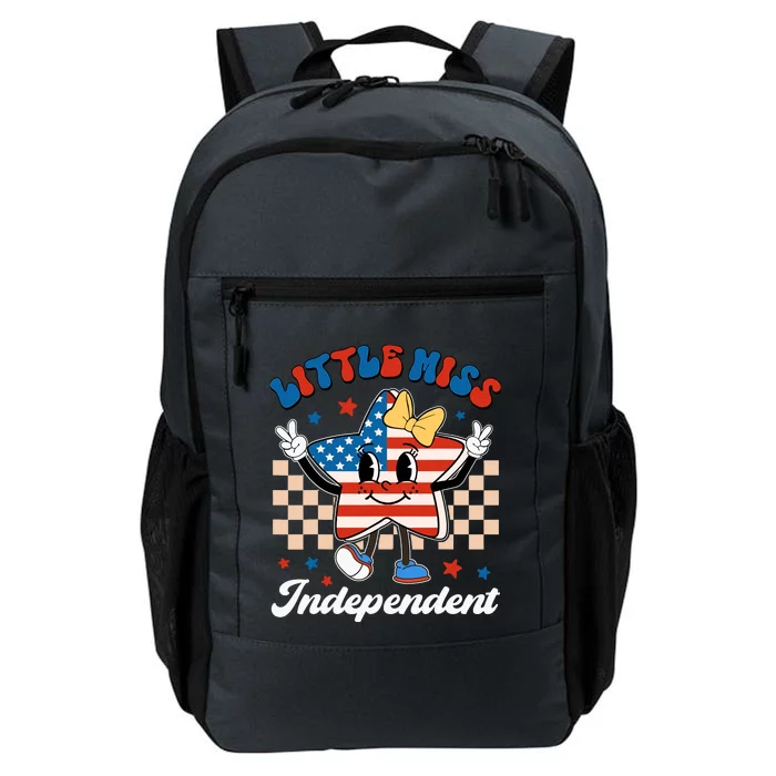 Little Miss Independent 4th Of July Girl Groovy Daily Commute Backpack