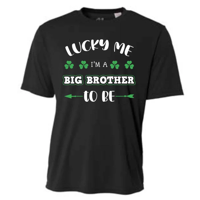 Lucky Me I'm A Big Brother To Be St Patrick's Day Gift Cooling Performance Crew T-Shirt