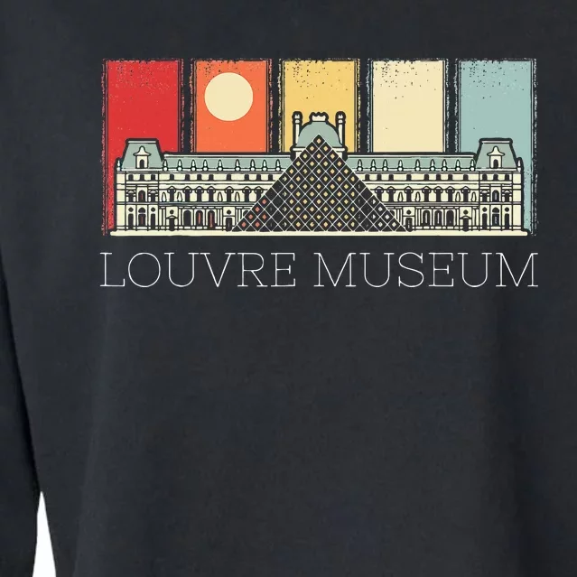 Louvre Museum In Paris France Tourist Cropped Pullover Crew