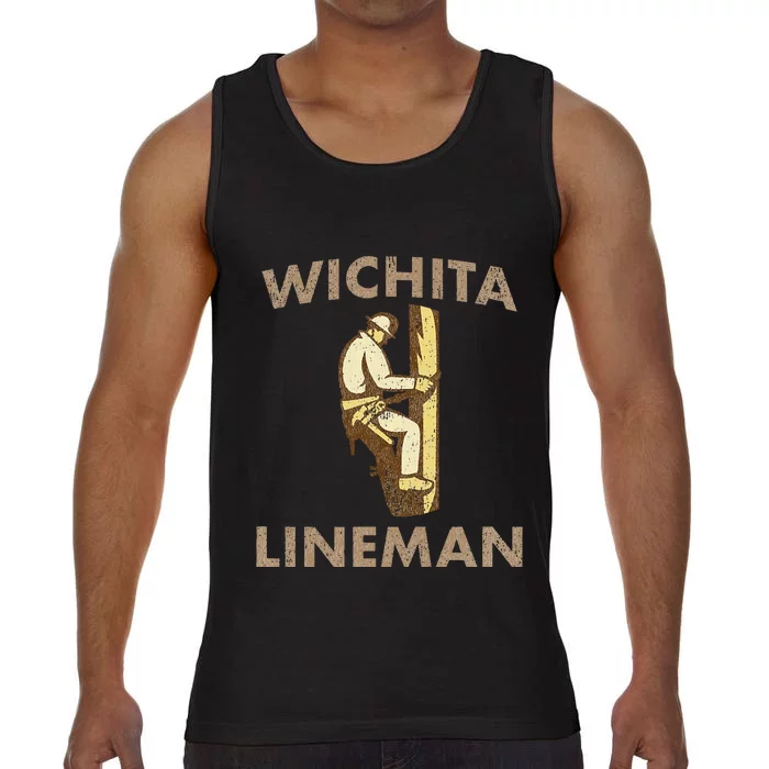 LyricLyfe Music Inspired Wichita Lineman Comfort Colors® Tank Top