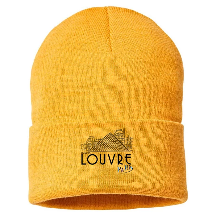 Louvre Museum In Paris Sustainable Knit Beanie