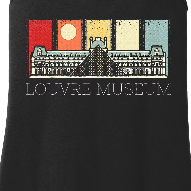 Louvre Museum In Paris France Tourist Ladies Essential Tank