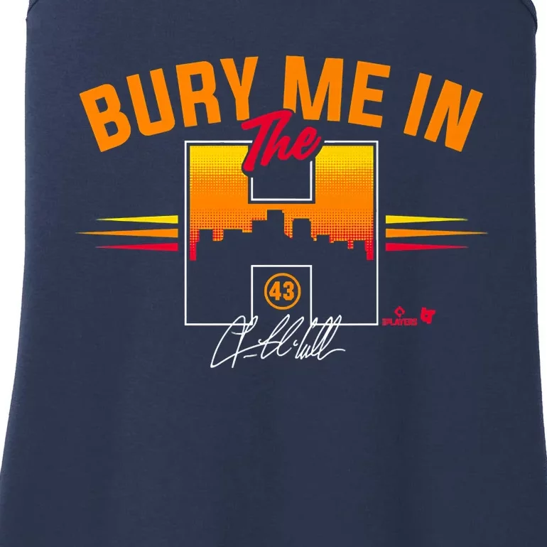 Lance McCullers Jr. Bury Me In The H Houston Baseball Ladies Essential Tank