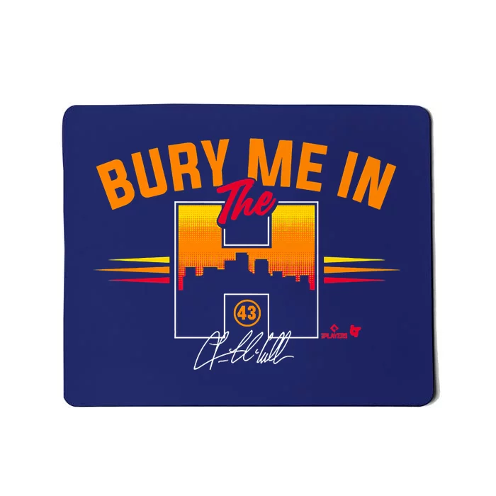 Lance McCullers Jr. Bury Me In The H Houston Baseball Mousepad