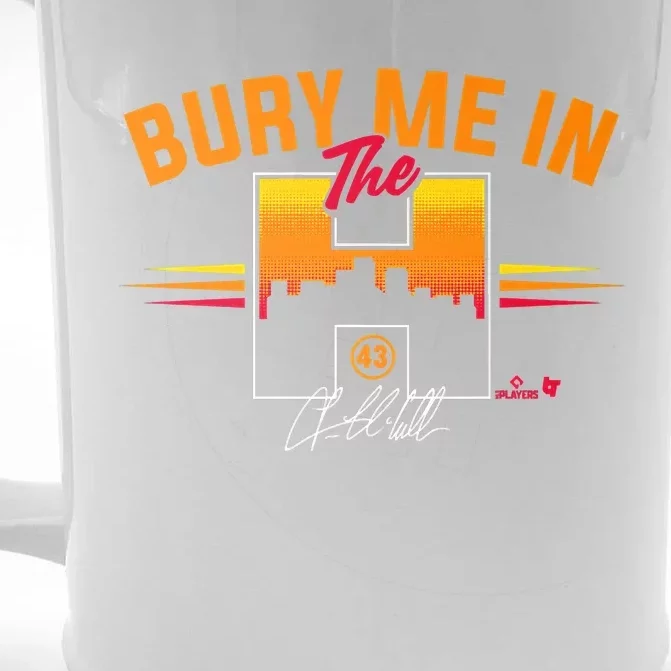 Lance McCullers Jr. Bury Me In The H Houston Baseball Front & Back Beer Stein