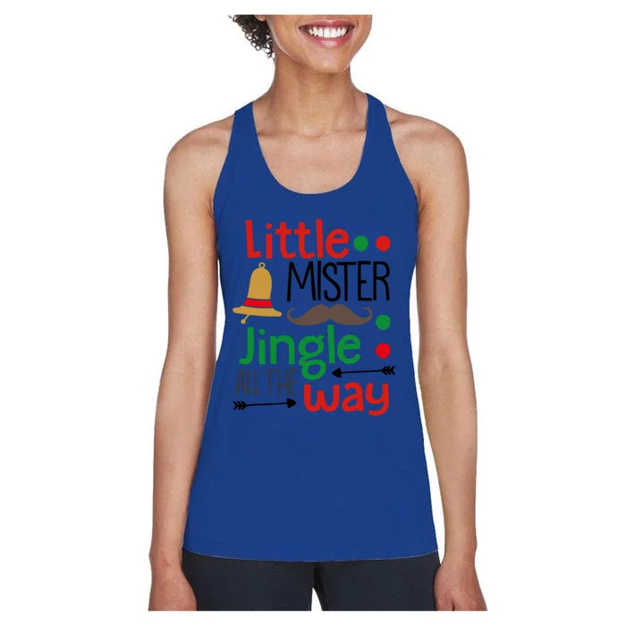 Little Mister Jingle All The Way Gift Women's Racerback Tank