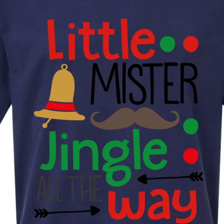 Little Mister Jingle All The Way Gift Sueded Cloud Jersey T-Shirt