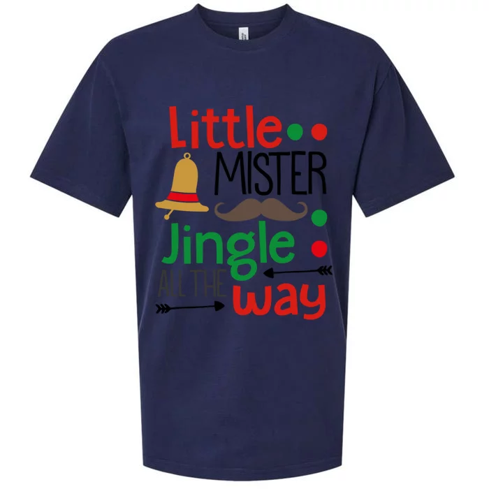 Little Mister Jingle All The Way Gift Sueded Cloud Jersey T-Shirt