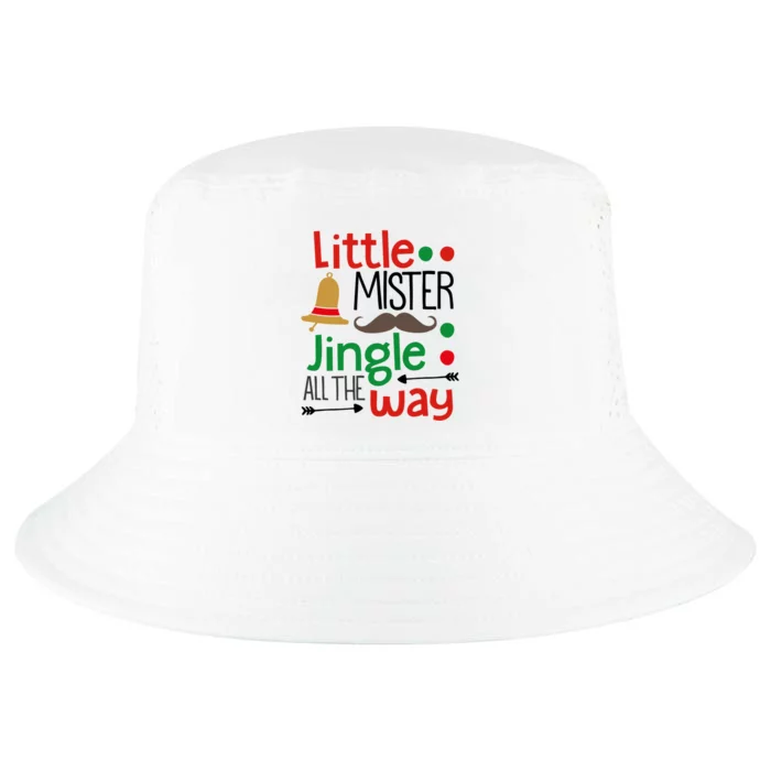 Little Mister Jingle All The Way Gift Cool Comfort Performance Bucket Hat