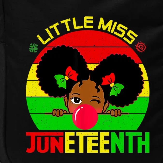 Little Miss Juneteenth 1865 Black African American Great Gift Impact Tech Backpack