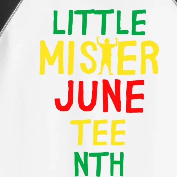 Little Mister Juneteenth Black Son Gift Toddler Fine Jersey T-Shirt