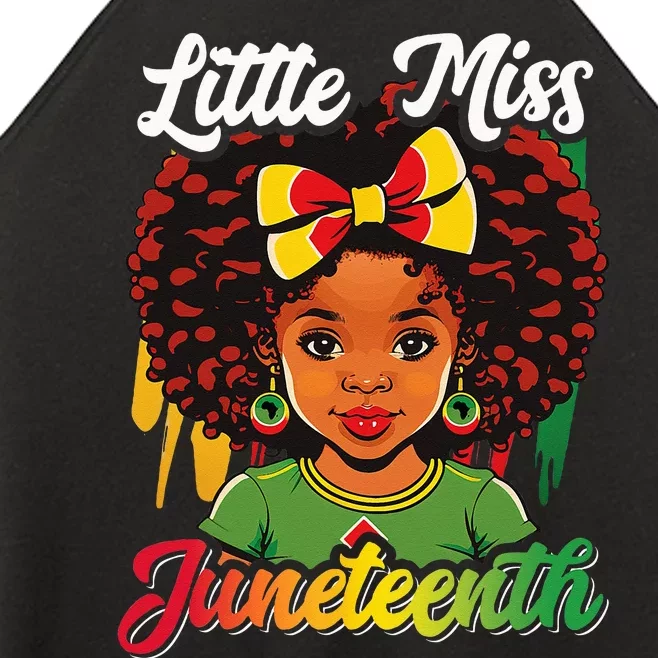 Little Miss Juneteenth Black History Women’s Perfect Tri Rocker Tank