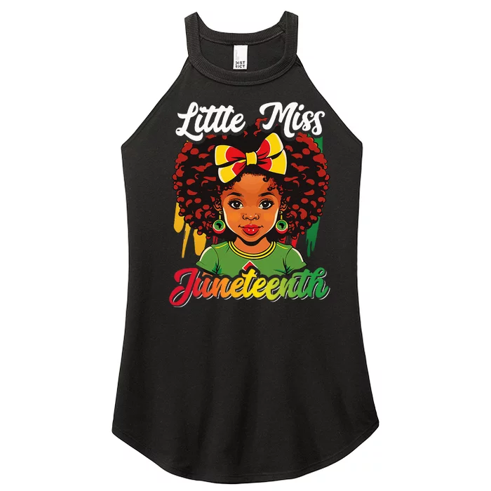 Little Miss Juneteenth Black History Women’s Perfect Tri Rocker Tank