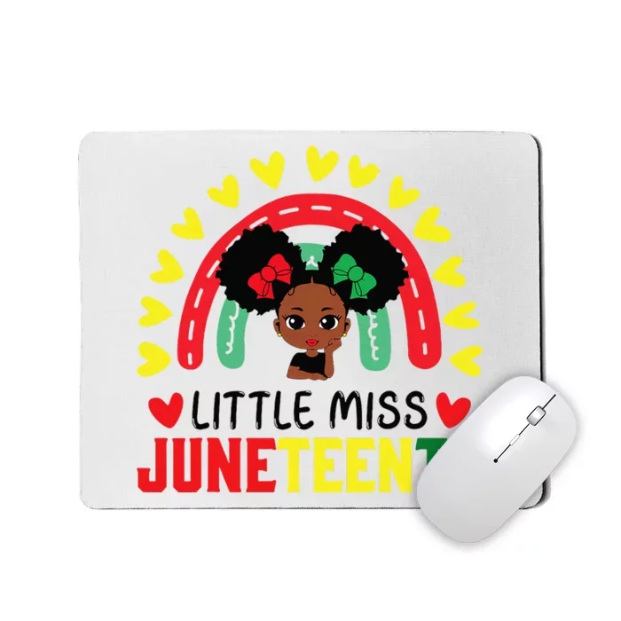 Little Miss Juneteenth Brown Skin Princess Cute Mousepad