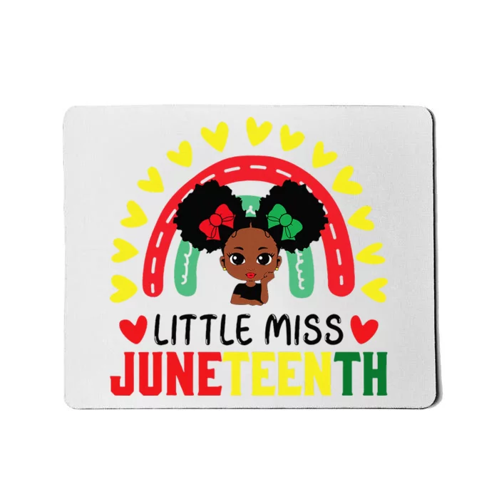 Little Miss Juneteenth Brown Skin Princess Cute Mousepad