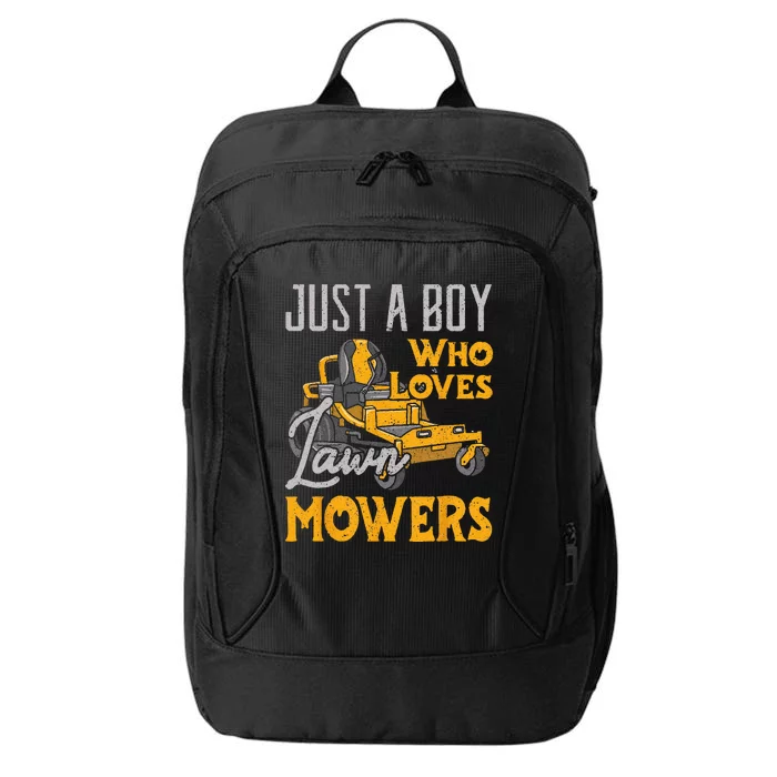 Lawn Mowing Just A Who Loves Mowers Gardener City Backpack