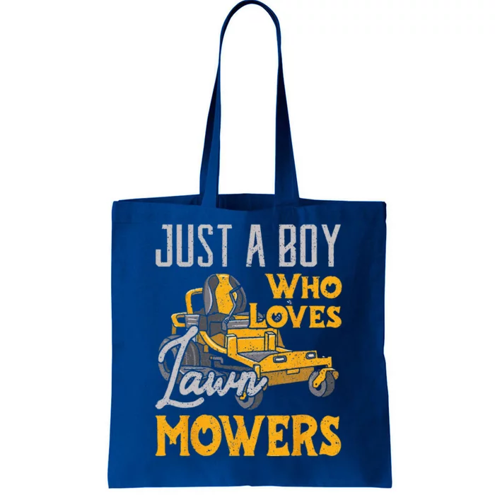 Lawn Mowing Just A Who Loves Mowers Gardener Tote Bag