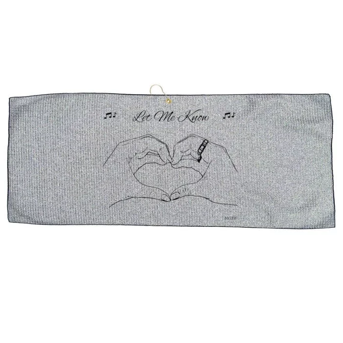 Let Me Know Premium Large Microfiber Waffle Golf Towel