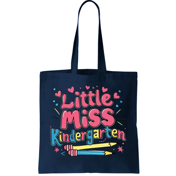 Little Miss Kindergarten Back To School Kinder Girl Tote Bag