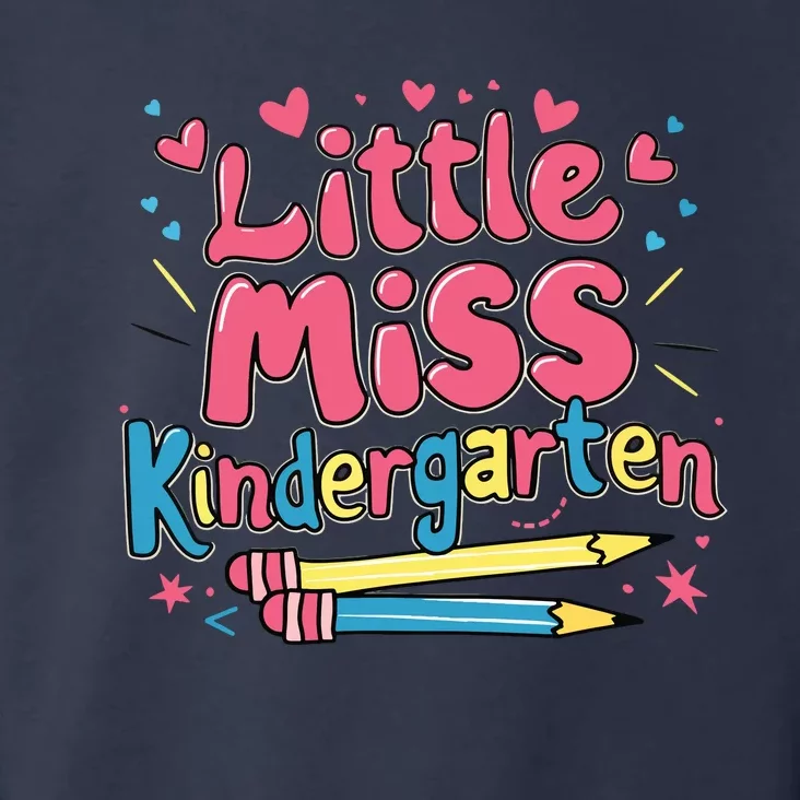 Little Miss Kindergarten Back To School Kinder Girl Toddler Hoodie