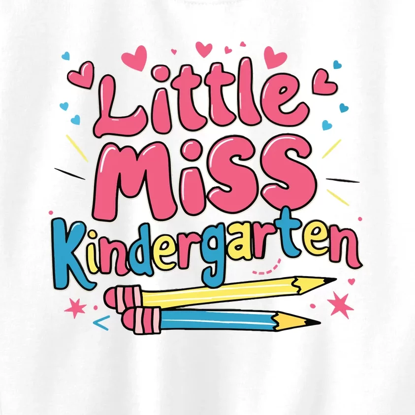 Little Miss Kindergarten Back To School Kinder Girl Kids Sweatshirt