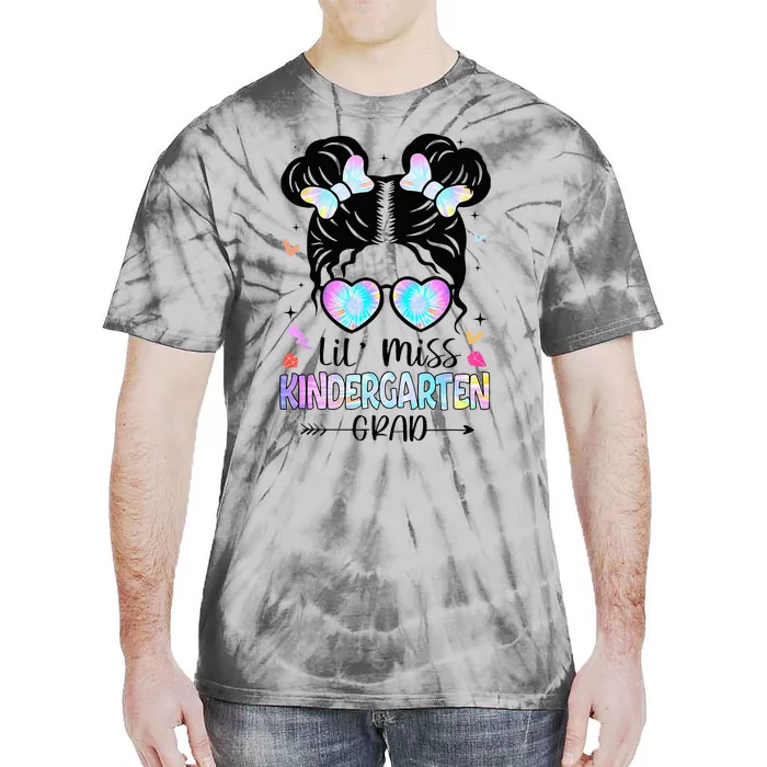 Little Miss Kindergarten Grad Graduation Graduated Tie-Dye T-Shirt