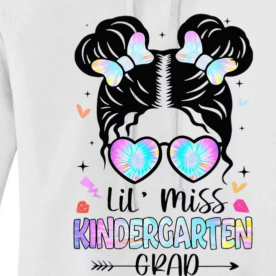 Little Miss Kindergarten Grad Graduation Graduated Women's Pullover Hoodie