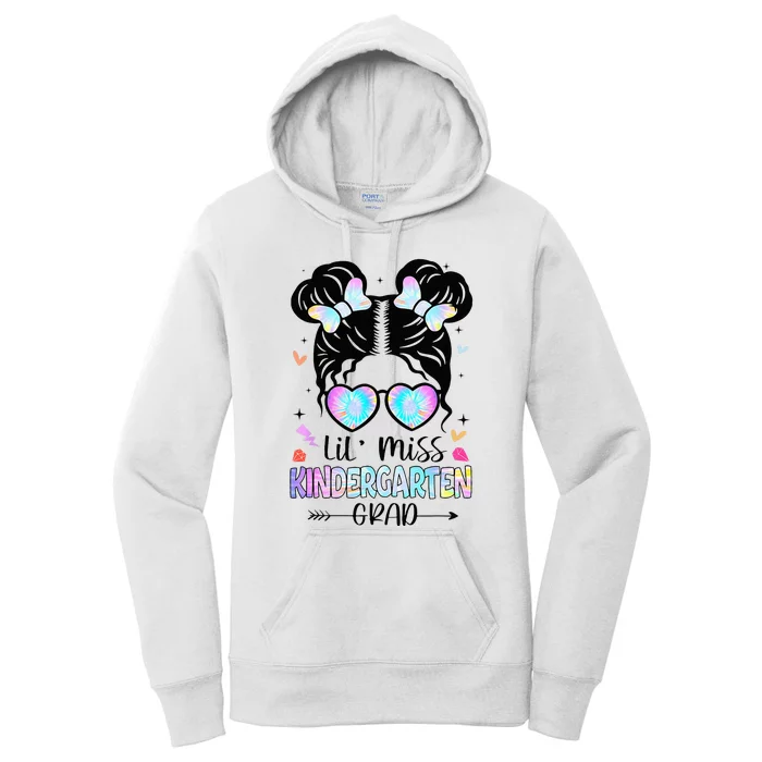 Little Miss Kindergarten Grad Graduation Graduated Women's Pullover Hoodie