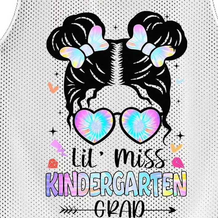 Little Miss Kindergarten Grad Graduation Graduated Mesh Reversible Basketball Jersey Tank