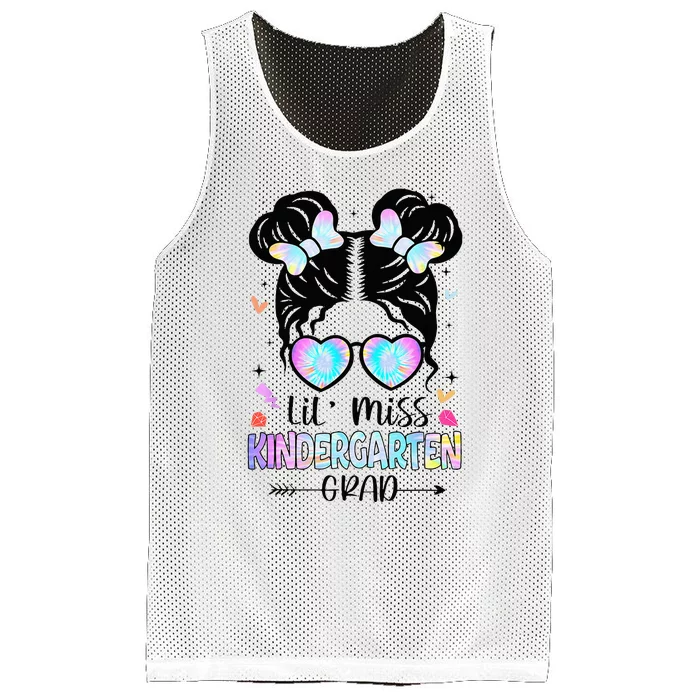 Little Miss Kindergarten Grad Graduation Graduated Mesh Reversible Basketball Jersey Tank