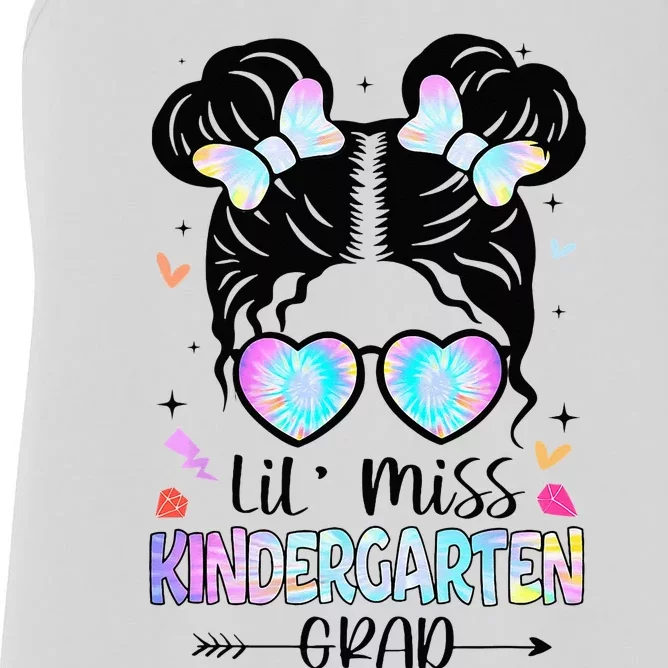 Little Miss Kindergarten Grad Graduation Graduated Women's Racerback Tank