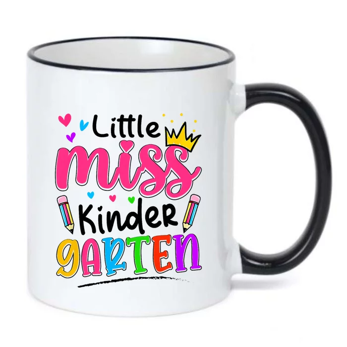 Little Miss Kindergarten Back To School Kindergarten Black Color Changing Mug