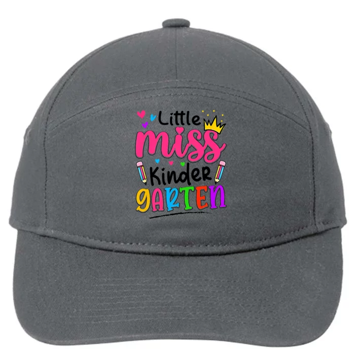 Little Miss Kindergarten Back To School Kindergarten 7-Panel Snapback Hat