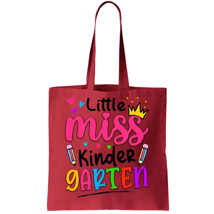 Little Miss Kindergarten Back To School Kindergarten Tote Bag