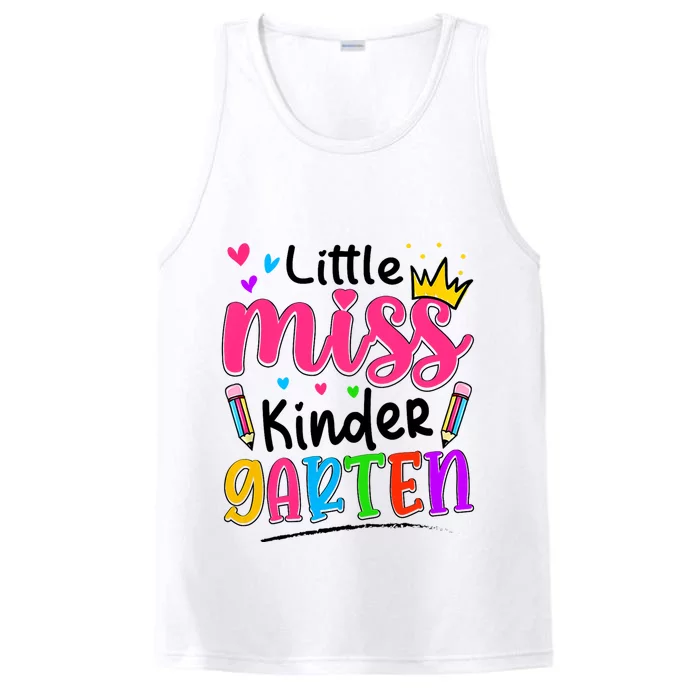 Little Miss Kindergarten Back To School Kindergarten Performance Tank