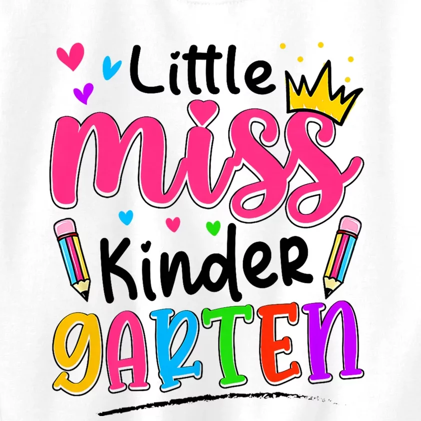 Little Miss Kindergarten Back To School Kindergarten Kids Sweatshirt