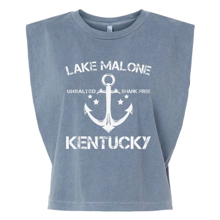 Lake Malone Kentucky Funny Fishing Camping Summer Gift Garment-Dyed Women's Muscle Tee