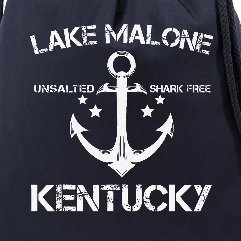 Lake Malone Kentucky Funny Fishing Camping Summer Gift Drawstring Bag