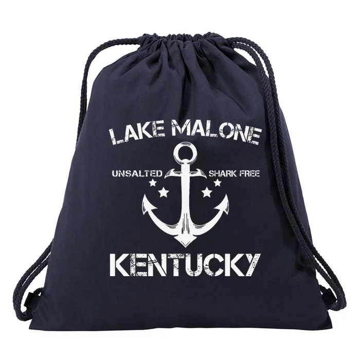 Lake Malone Kentucky Funny Fishing Camping Summer Gift Drawstring Bag