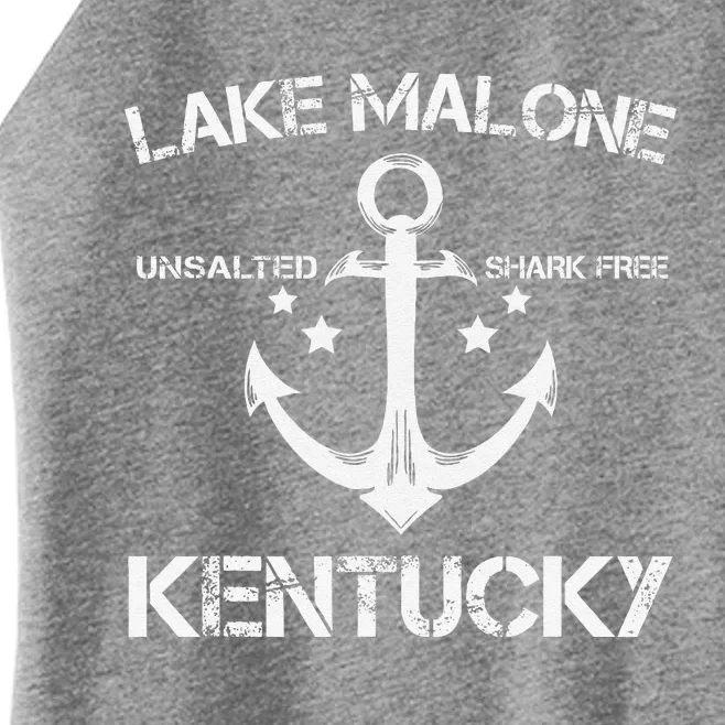 Lake Malone Kentucky Funny Fishing Camping Summer Gift Women’s Perfect Tri Rocker Tank