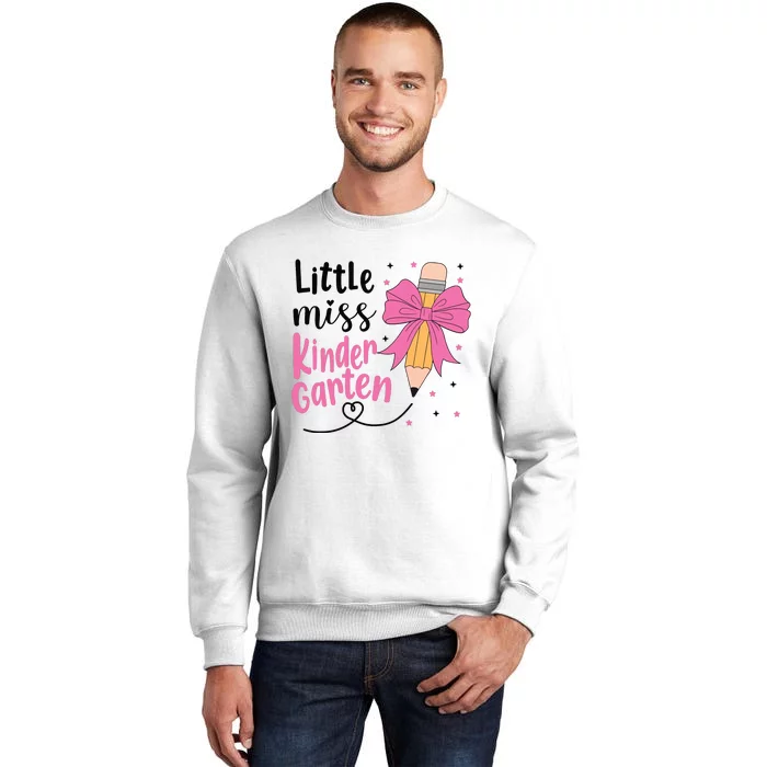 Little Miss Kindergarten Back To School Rainbow Girl Sweatshirt