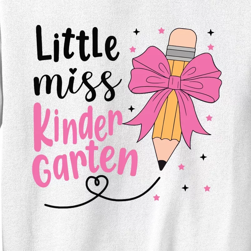 Little Miss Kindergarten Back To School Rainbow Girl Sweatshirt