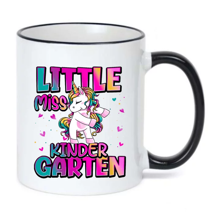 Little Miss Kindergarten Back To School Kindergarten Black Color Changing Mug