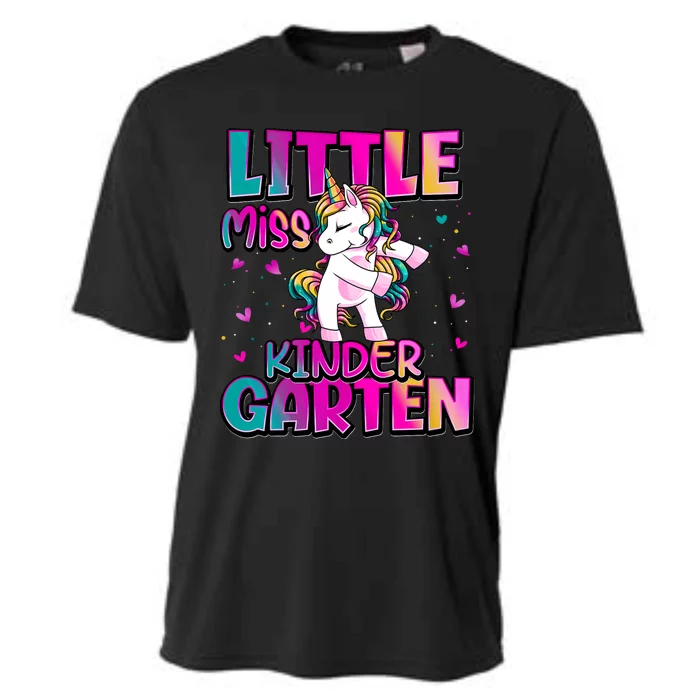 Little Miss Kindergarten Back To School Kindergarten Cooling Performance Crew T-Shirt