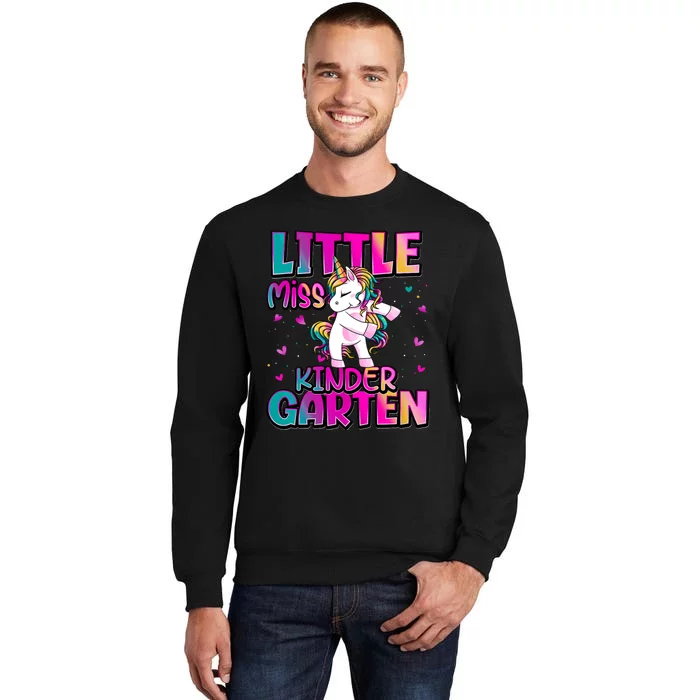 Little Miss Kindergarten Back To School Kindergarten Tall Sweatshirt