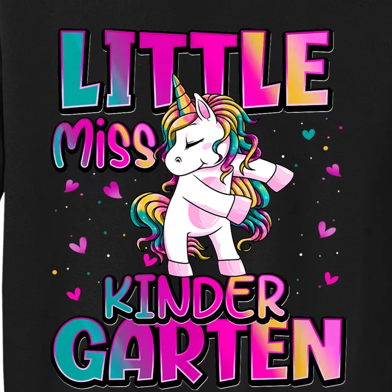 Little Miss Kindergarten Back To School Kindergarten Tall Sweatshirt