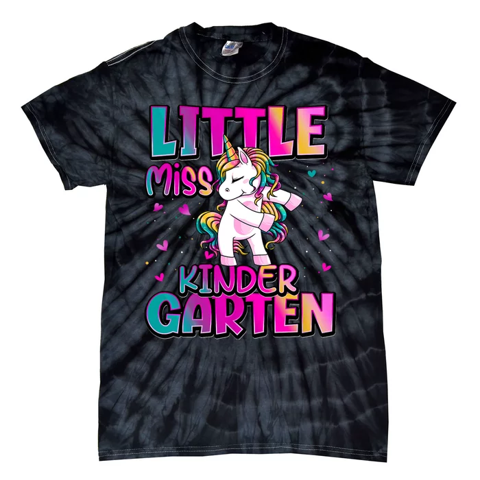 Little Miss Kindergarten Back To School Kindergarten Tie-Dye T-Shirt