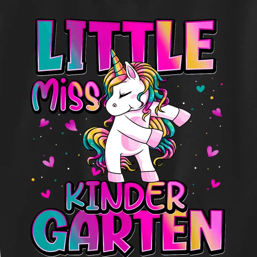 Little Miss Kindergarten Back To School Kindergarten Kids Sweatshirt