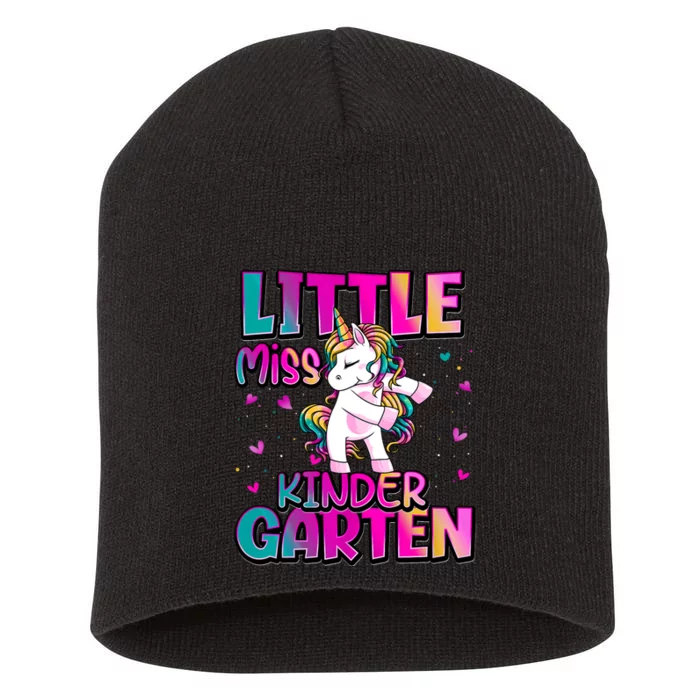 Little Miss Kindergarten Back To School Kindergarten Short Acrylic Beanie